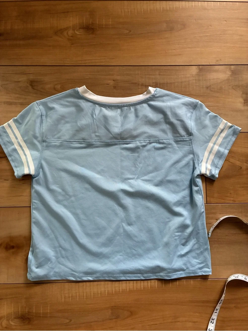 Lucy Light Blue 'BLUEY' Graphic Tee with White Accents
